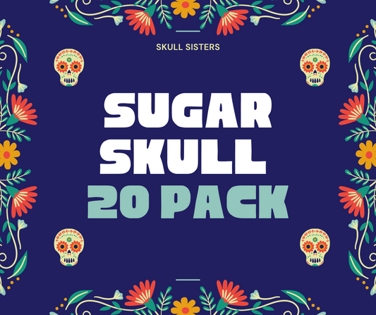 Pack of 20 Sugar Skull Blanks {no decorations included}