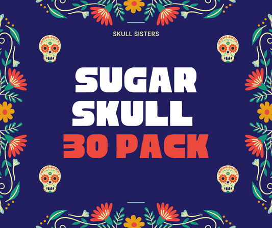 Pack of 30 Sugar Skull Blanks {no decorations included}