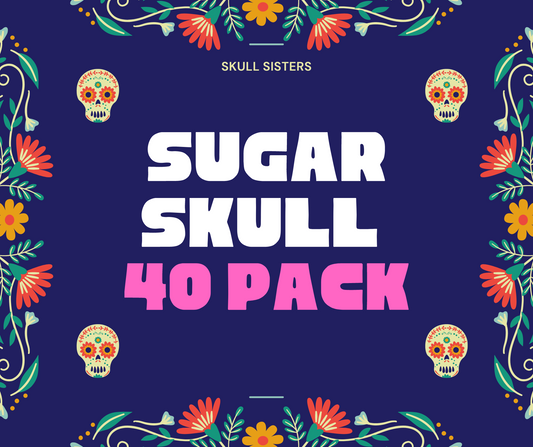 Pack of 40 Sugar Skull Blanks {no decorations included}